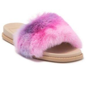 NIB Dolce Vita Fur Slides